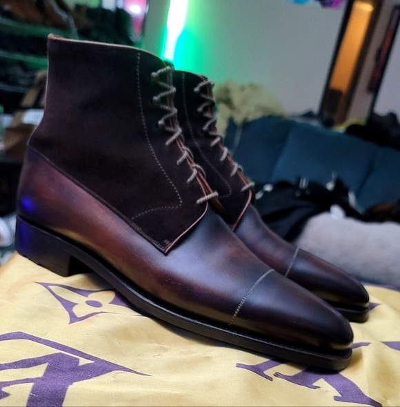 Antonio Meccariello Lace Up Derby Boots - Picture 10 of 14